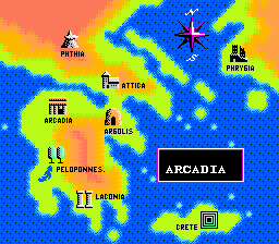 Battle of Olympus screenshot 4 for NES